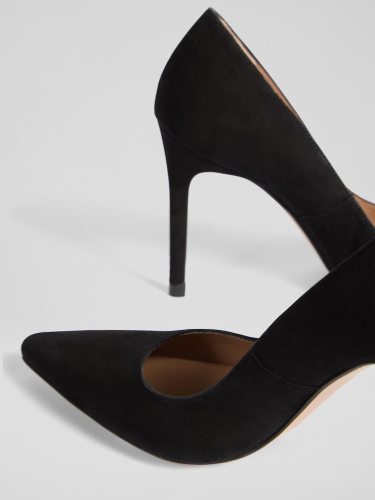 LK Bennett Black Fern New Suede Signature Courts - Image 4 of 4