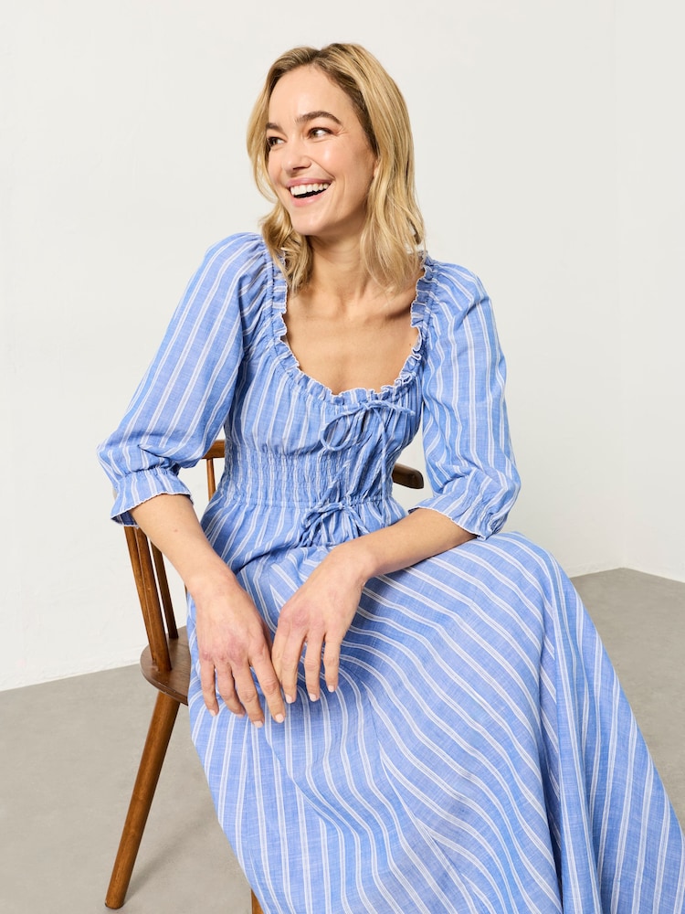 FatFace Camille Blue Dress - Image 6 of 6 FatFace Camille Blue Dress - Image 6 of 6