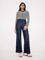 Jigsaw Blue Rhea Patch Pocket Jeans - Image 1 of 3