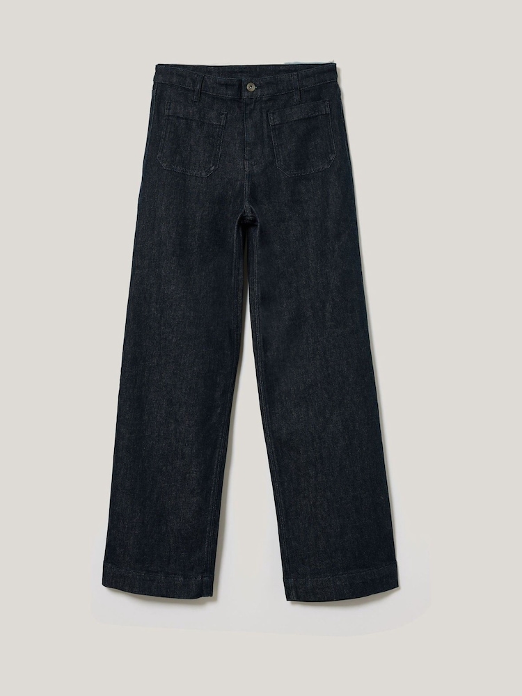 Jigsaw Blue Rhea Patch Pocket Jeans - Image 3 of 3
