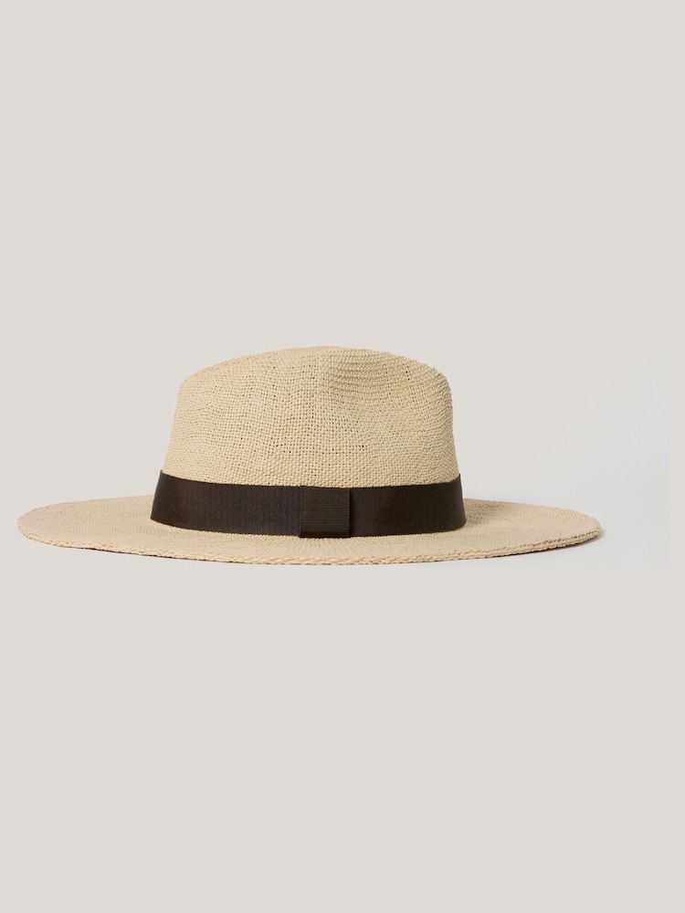 Jigsaw Natural Straw Fedora Hat - Image 2 of 4