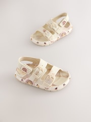 Cream Character Double Buckle Eva Sandals - Image 1 of 5
