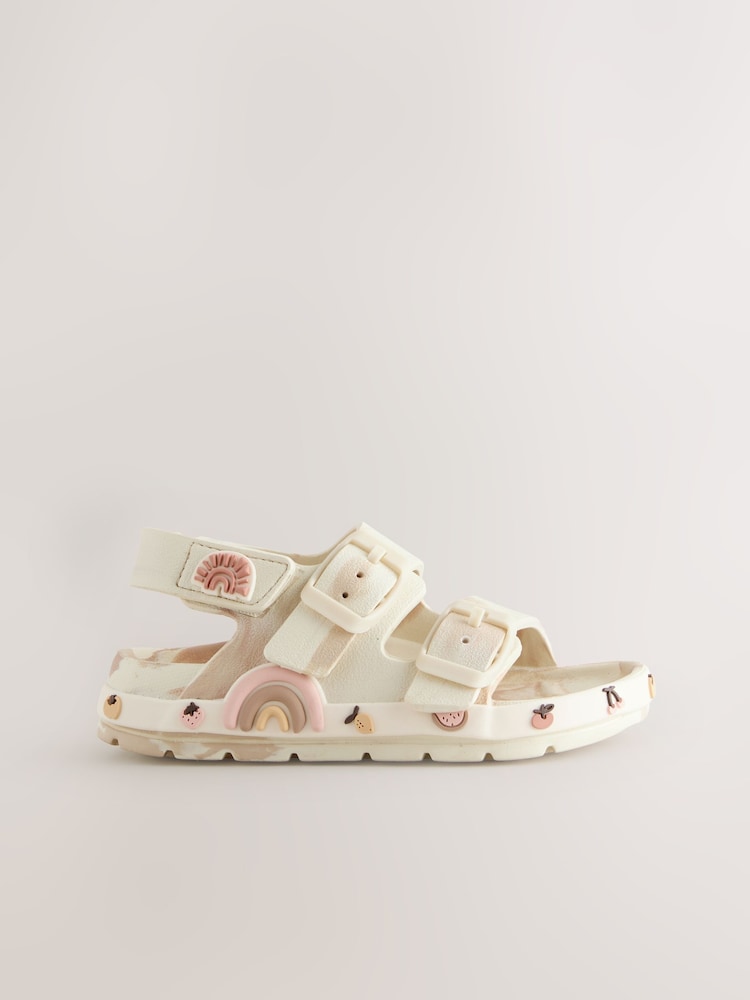 Cream Character Double Buckle Eva Sandals - Image 2 of 5