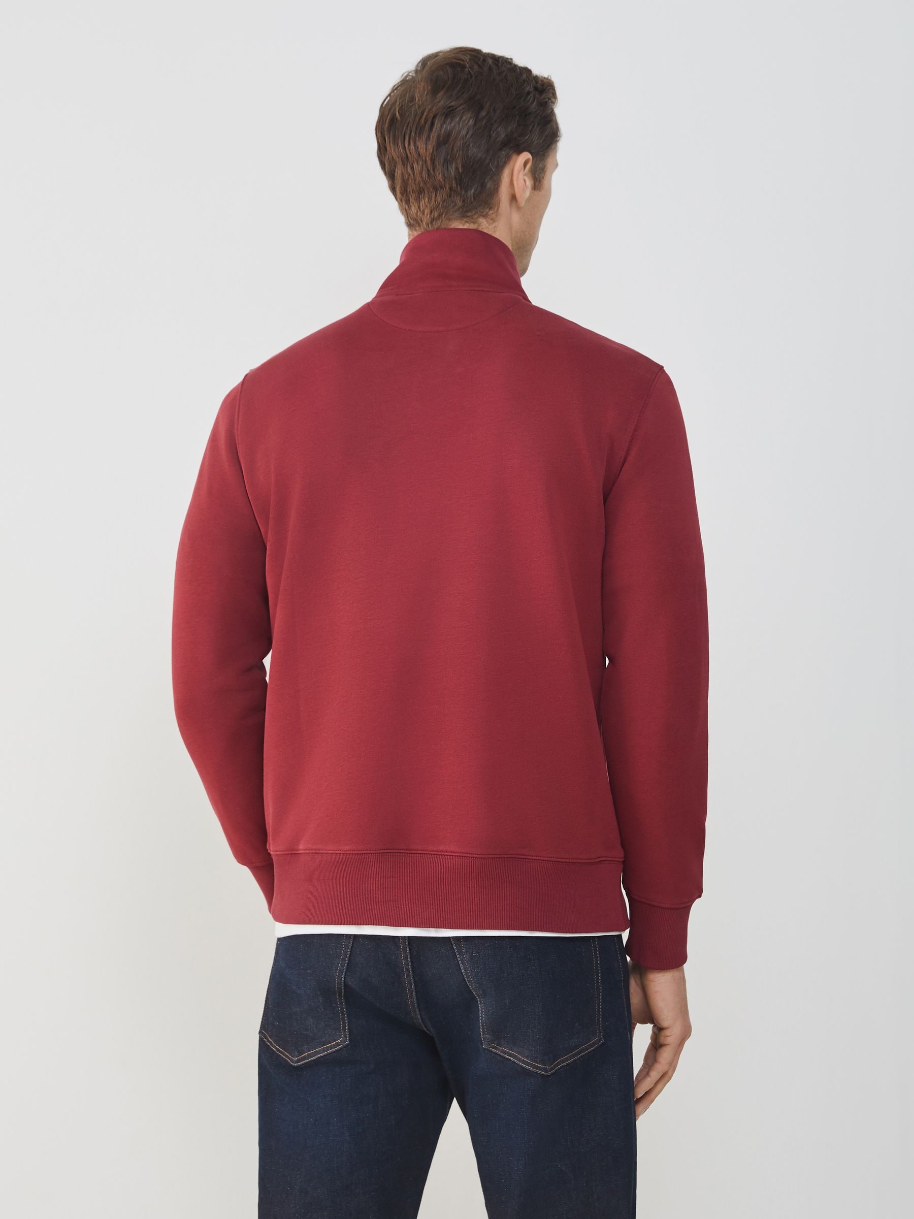 Buy Червоний - Світшот GANT Shield Logo Half Zip Sweatshirt з
