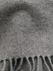 GANT Grey Wool Scarf - Image 3 of 3