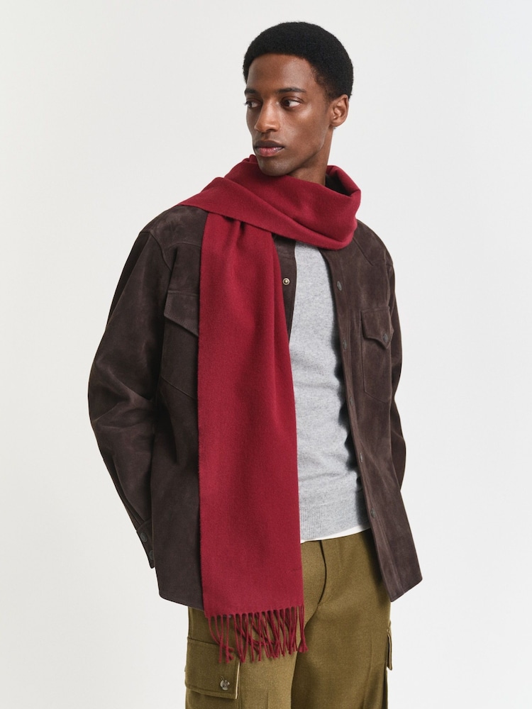 GANT Red Wool Scarf - Image 1 of 3