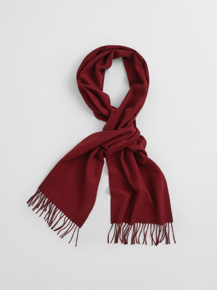 GANT Red Wool Scarf - Image 2 of 3
