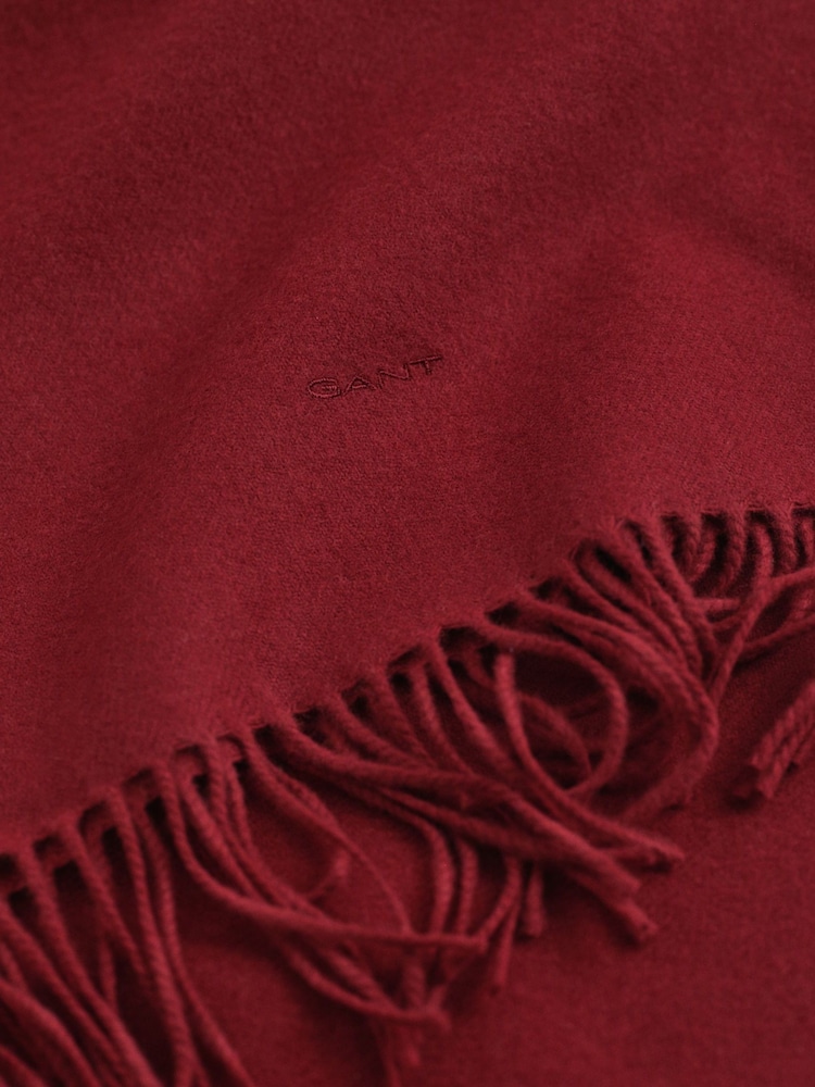 GANT Red Wool Scarf - Image 3 of 3