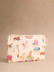 Cath Kidston Pink Fancy Dog Print Zipped Purse - Image 1 of 3