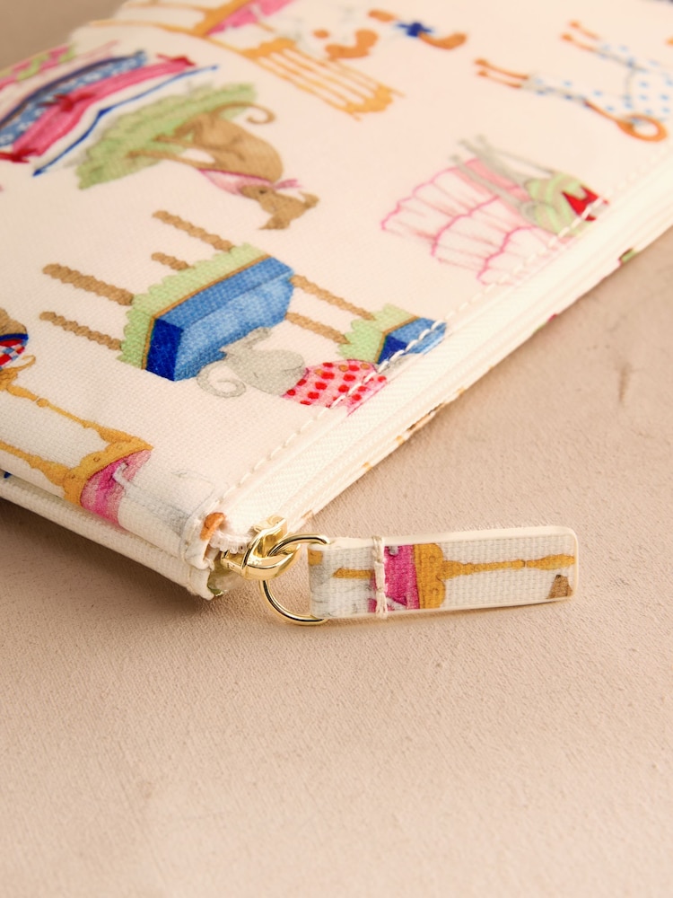 Cath Kidston Pink Fancy Dog Print Zipped Purse - Image 3 of 3