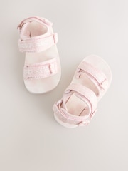 Pink Glitter Trekker Sandals - Image 2 of 5