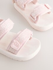 Pink Glitter Trekker Sandals - Image 4 of 5
