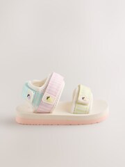 Multi Pastel Stripe Trekker Sandals - Image 2 of 5