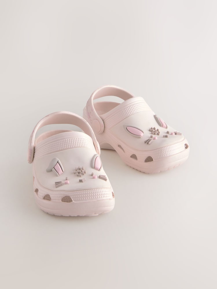 Pink Bunny Standard Fit (F) Character Clogs - Image 1 of 5 Pink Bunny Standard Fit (F) Character Clogs - Image 1 of 5