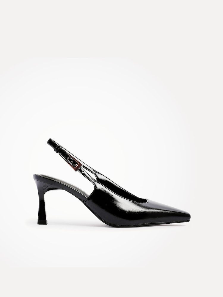 Linzi Black Avani Stiletto Court Heels - Image 2 of 4