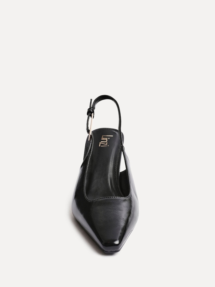 Linzi Black Avani Stiletto Court Heels - Image 4 of 4