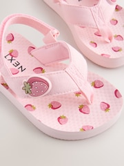 Roz căpșună - Flip Flops With Back Strap - Imaginea 5 din 5