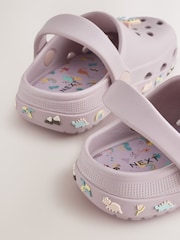 أرجواني ديناصور - خف بنعل سميك عليه رسم شكل شخصية - صورة 4 من 5