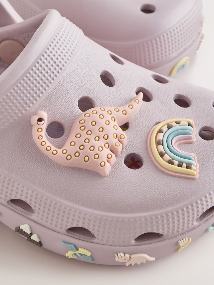 أرجواني ديناصور - خف بنعل سميك عليه رسم شكل شخصية - صورة 5 من 5