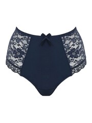 Pour Moi Dark Blue High Waist Rebel Deep Knickers - Image 3 of 4