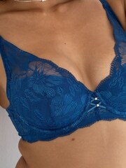 Pour Moi Blue Atelier Lace Bra - Image 2 of 4