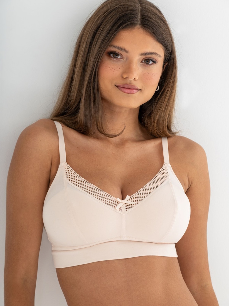 Pour Moi Natural Love to Lounge Cotton Non Wired Bra - Image 1 of 4
