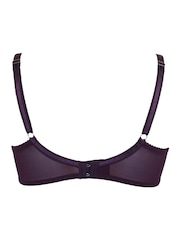 Pour Moi Purple Non Padded Underwired Fleur Balconette Bra - Image 4 of 4