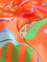 Portocaliu personaj - Impermeabil Printed Cagoule Jachetă (3luni-7ani) - Imaginea 4 din 5