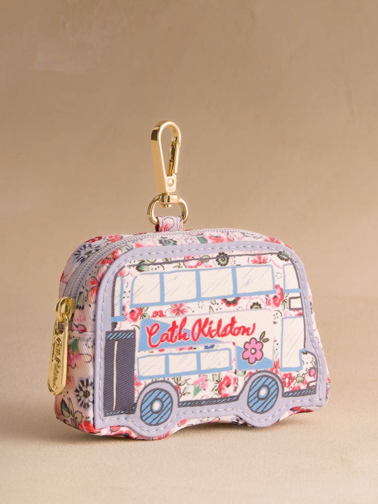 Cath Kidston Blue London Bus Clip On Purse - Image 1 of 3