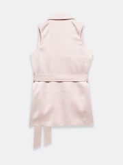 Mint Velvet Pink Longline Wrap Waistcoat - Image 7 of 7