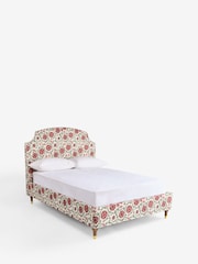 Nina Campbell Solana Red Lowndes Upholstered Bed Frame - Image 5 of 5