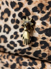 Rockett St George Leopard Love Velvet Starlet 3 Drawer Bedside Table - Image 9 of 9