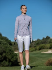 Callaway Apparel Grey Chev Geo Sun Protection Top - Image 1 of 6