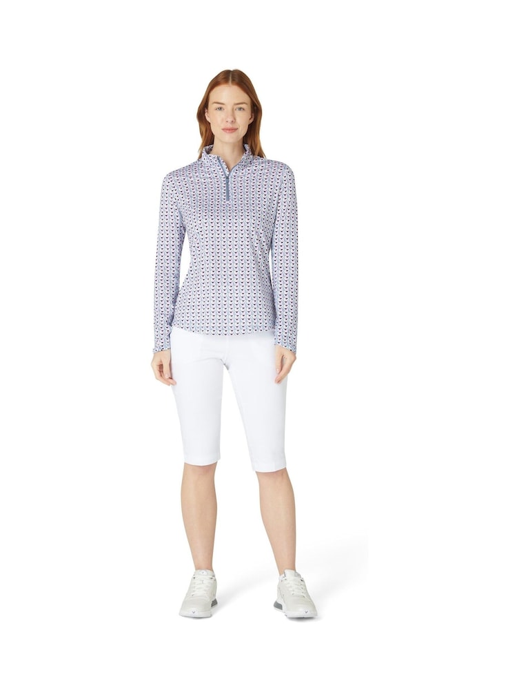 Callaway Apparel Grey Chev Geo Sun Protection Top - Image 2 of 6
