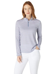 Callaway Apparel Grey Chev Geo Sun Protection Top - Image 4 of 6