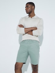 River Island Green Slim Fit Chino Shorts - Image 1 of 6