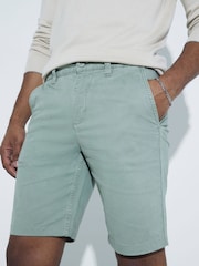 River Island Green Slim Fit Chino Shorts - Image 4 of 6