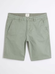 River Island Green Slim Fit Chino Shorts - Image 5 of 6