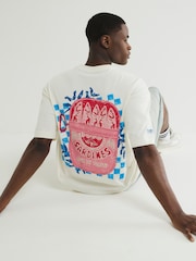 River Island White Boxy Fit Sardine T-Shirt - Image 1 of 4
