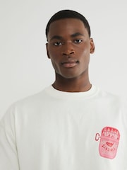 River Island White Boxy Fit Sardine T-Shirt - Image 4 of 4