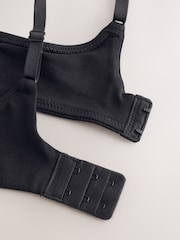 Black/White/Praline Nude Non Pad Non Wire Cotton Blend Ultimate Comfort Bras 3 Pack - Image 10 of 10