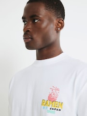 River Island Regular Fit Japanese Ramen T-Shirt - صورة 4 من 4