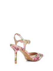 Dune London Pink Channel Y Back Open Court Heels - Image 4 of 6