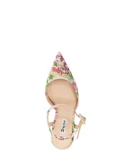 Dune London Pink Channel Y Back Open Court Heels - Image 5 of 6