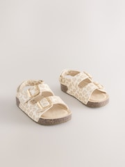 Animal Standard Fit (F) Corkbed Double Two Strap Sandals - Image 1 of 5