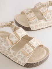 طبعات حيوانات - صندل بحزامين بتوسيد فلين - Image 4 of 5