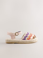 Neutral Ric Rac Espadrille Sandals - Image 2 of 5
