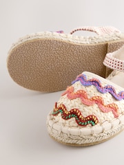 Neutral Ric Rac Espadrille Sandals - Image 3 of 5