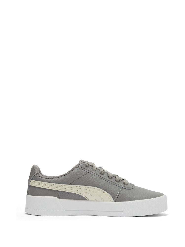 Puma Grey Womens Carina Lux Trainers - Image 1 of 6