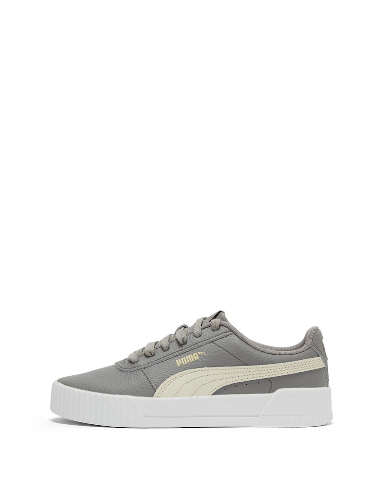 Puma Grey Womens Carina Lux Trainers - Image 2 of 6